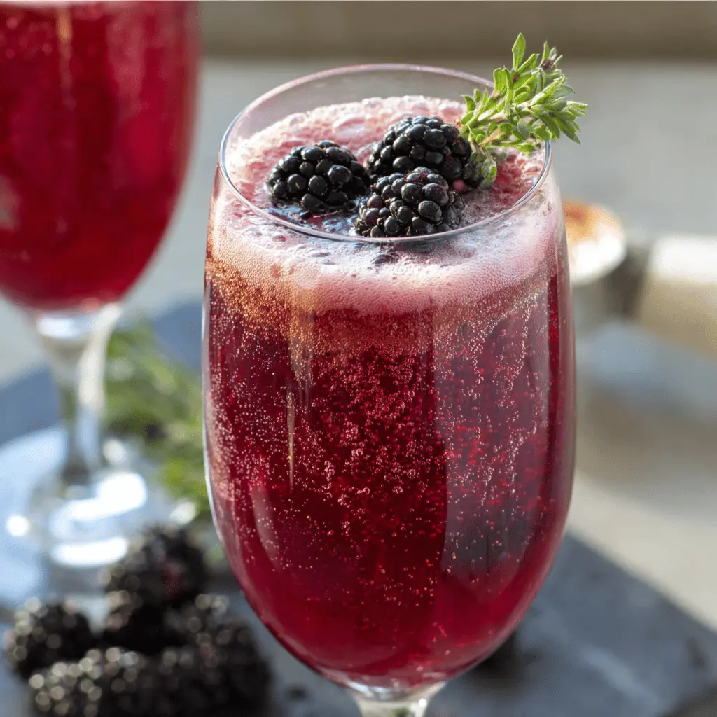 Blackberry Mimosa: Easy Brunch Delight with Fresh Berries