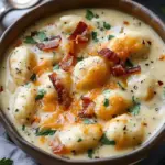 Bacon Cheddar Gnocchi Soup