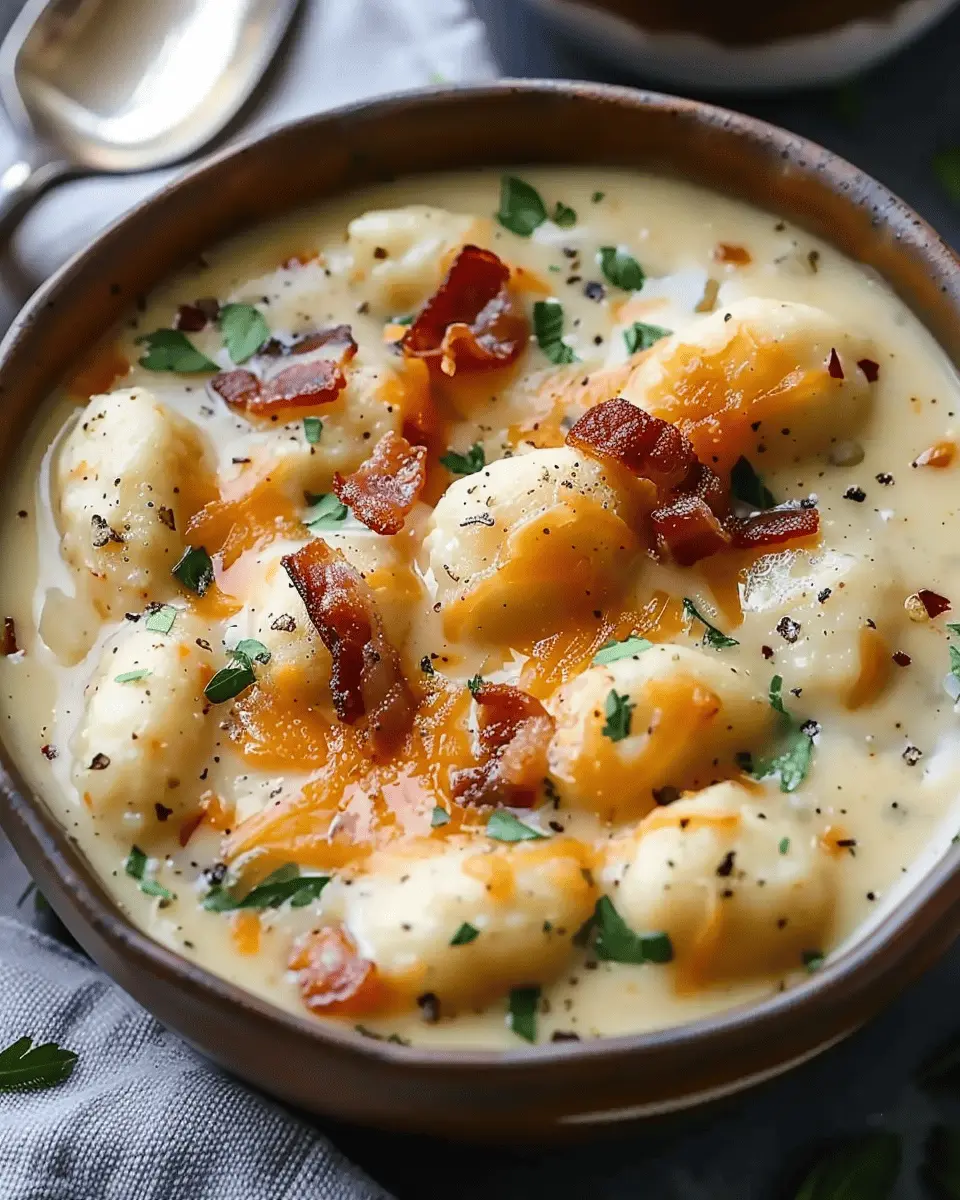 Bacon Cheddar Gnocchi Soup: Indulgent Comfort in Every Bowl
