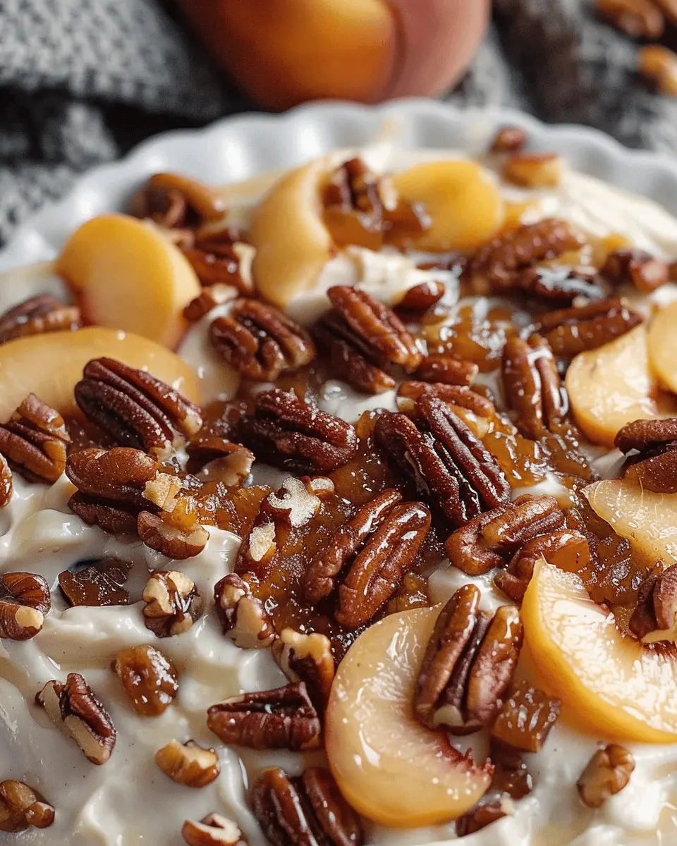 Bourbon Peach Pecan Dip: The Best Indulgent Summer Treat