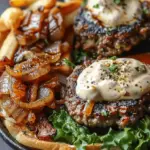 Burger Bowls with Caramelized Onion Aioli