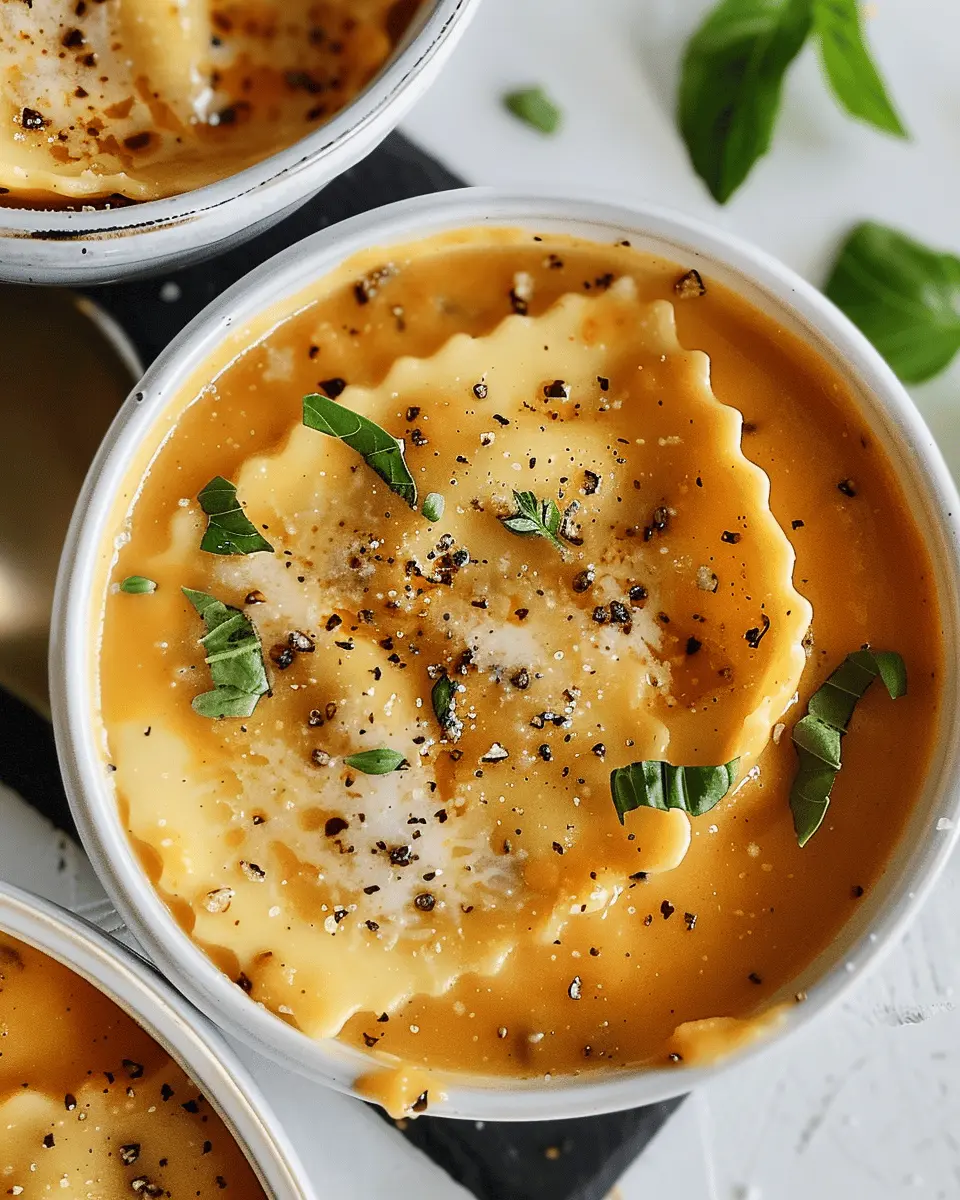 Butternut Ravioli Soup: A Cozy, Indulgent Comfort Dish