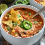 Crockpot Vegetarian Tortilla Soup