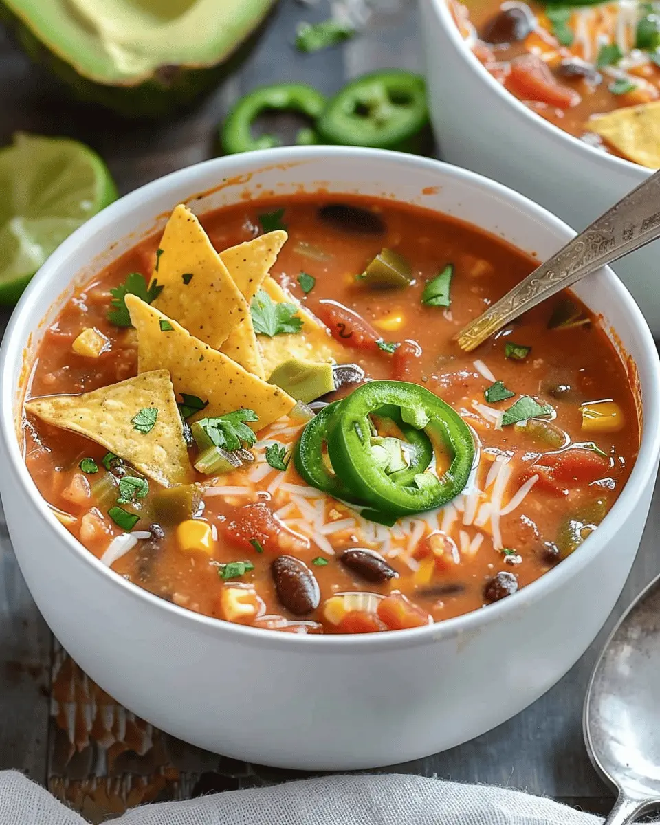 Crockpot Vegetarian Tortilla Soup: Easy, Hearty, and Delicious