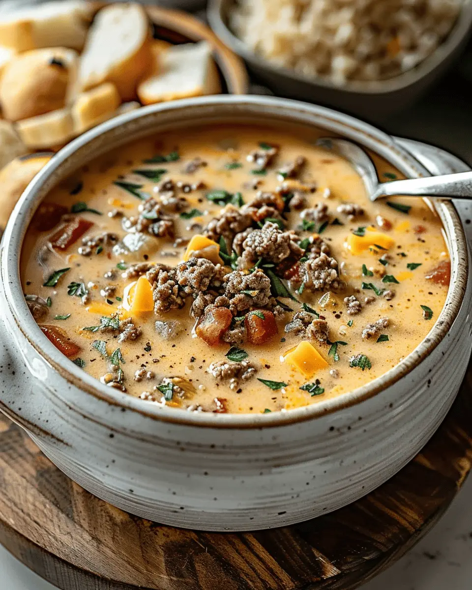 Easy Cheeseburger Soup: A Cozy, Indulgent Family Favorite