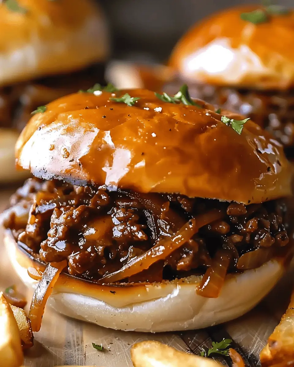 French Onion Beef Sloppy Joes: Juicy Flavor for Easy Meals