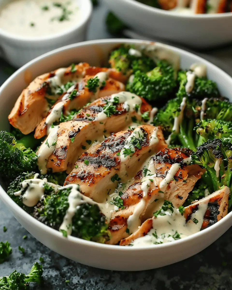 Grilled Chicken Bowls with Creamy Garlic Sauce: A Flavorful Delight