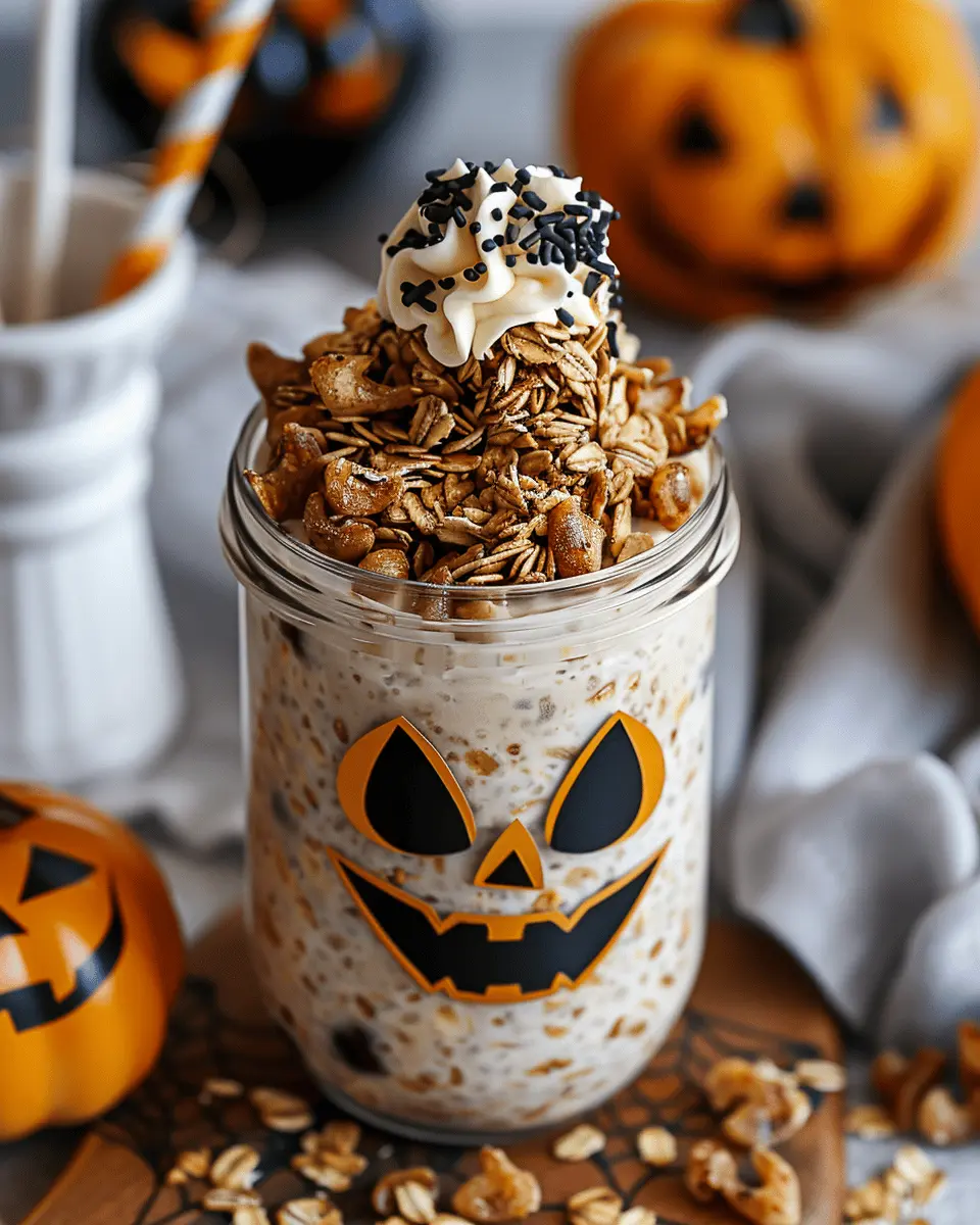 Halloween Overnight Oats: Easy Spooky Breakfast Delight for All