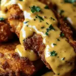 Pretzel Chicken with Mustard-Cheddar Sauce