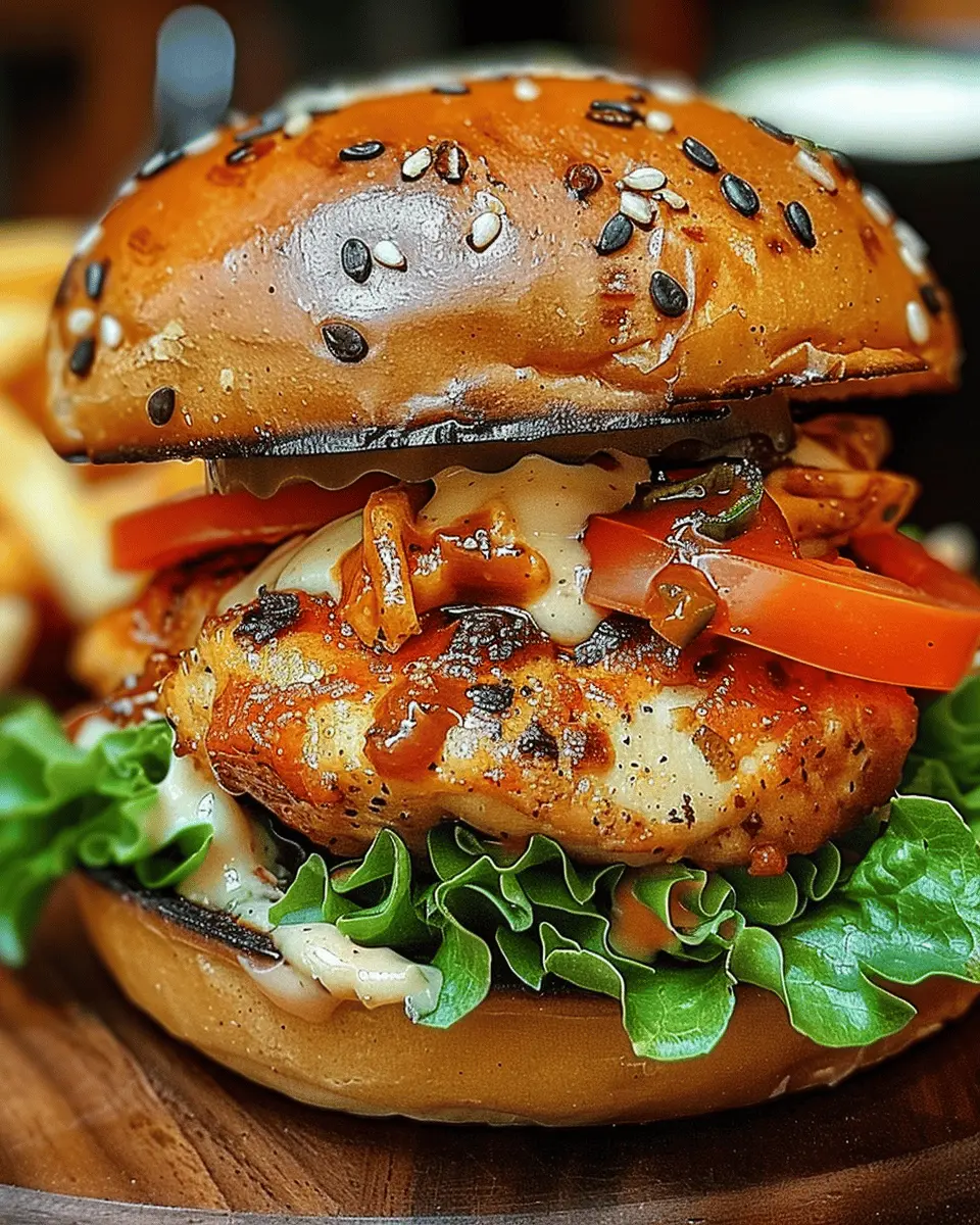 Spicy Chipotle Chicken Burger with Turkey Bacon: A Flavorful Twist