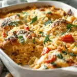Orzo Tuscan Chicken Bake