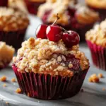 Cherry Cobbler Muffins