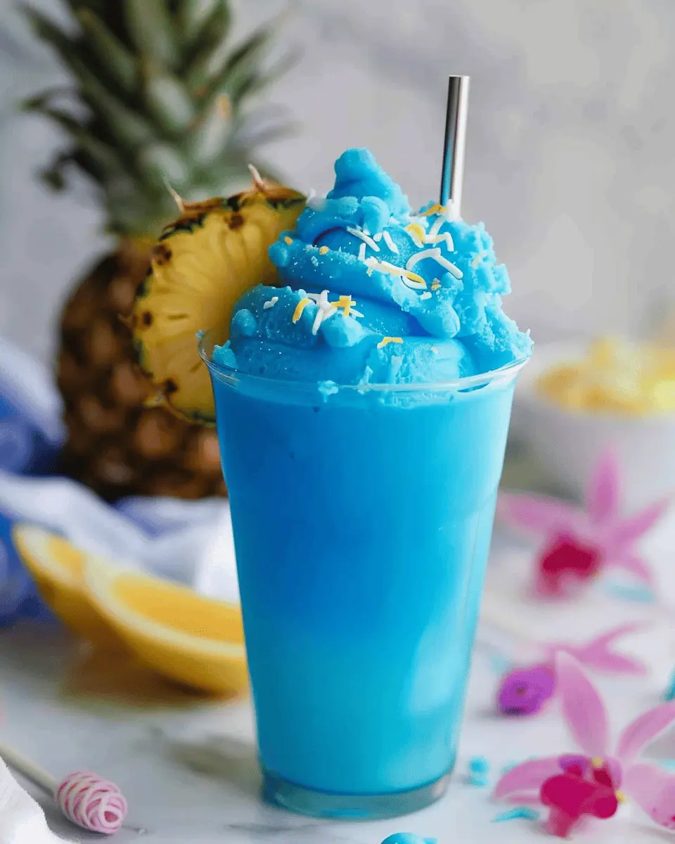 Frozen Blue Hawaiian Bliss: Easy Tropical Treat for Any Day