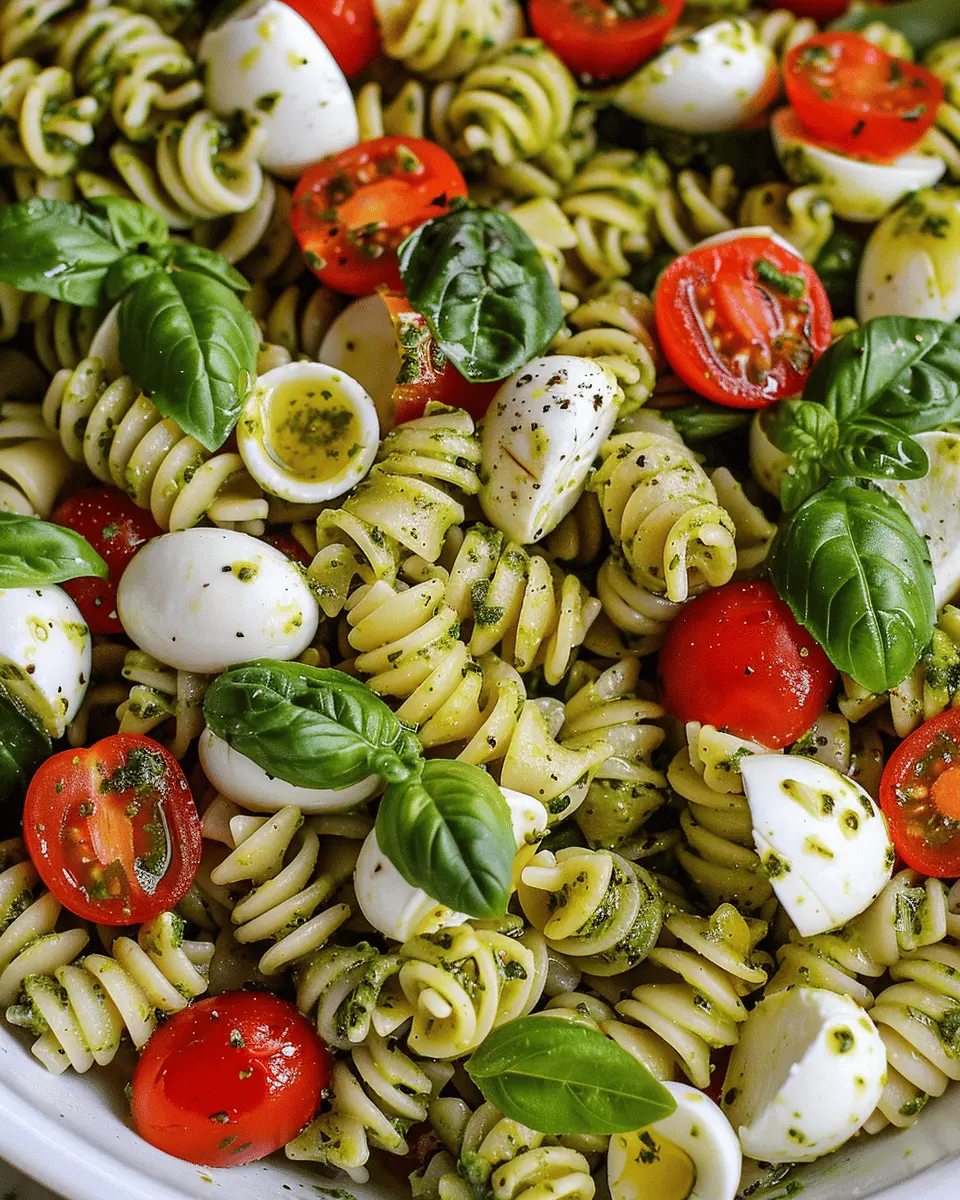 Pesto Caprese Pasta Salad: The Best Fresh Twist for Your Table