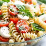 Creamy Caprese Pasta Salad