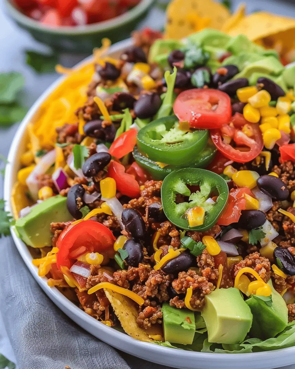 Taco Salad with Ground Beef: Easy, Flavorful, and Healthy Delight