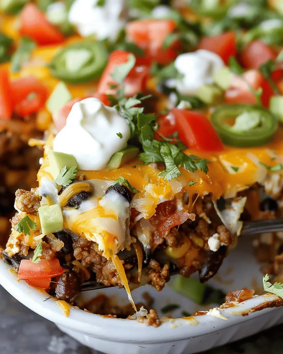 Low Carb Taco Casserole: Easy Comfort Food with Turkey Bacon