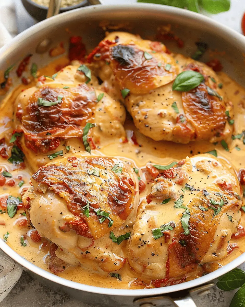 Marry Me Chicken in Sun-Dried Tomato Cream Sauce: Irresistibly Delicious