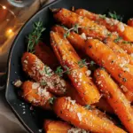Roasted Garlic and Parmesan Carrots