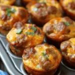 High-Protein Pancake Sausage Mini Muffins