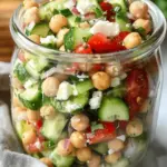 Easy Chickpea Cucumber Salad with Feta and Tomatoes
