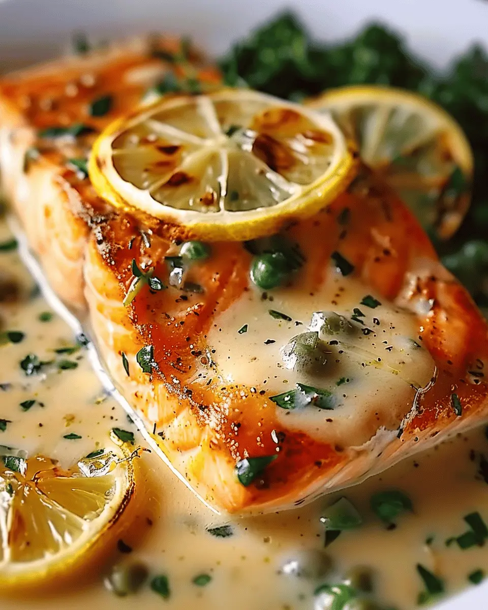 Creamy Lemon Salmon Piccata Recipe: Easy & Indulgent Home Cooking
