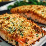 Crispy Parmesan Crusted Baked Salmon