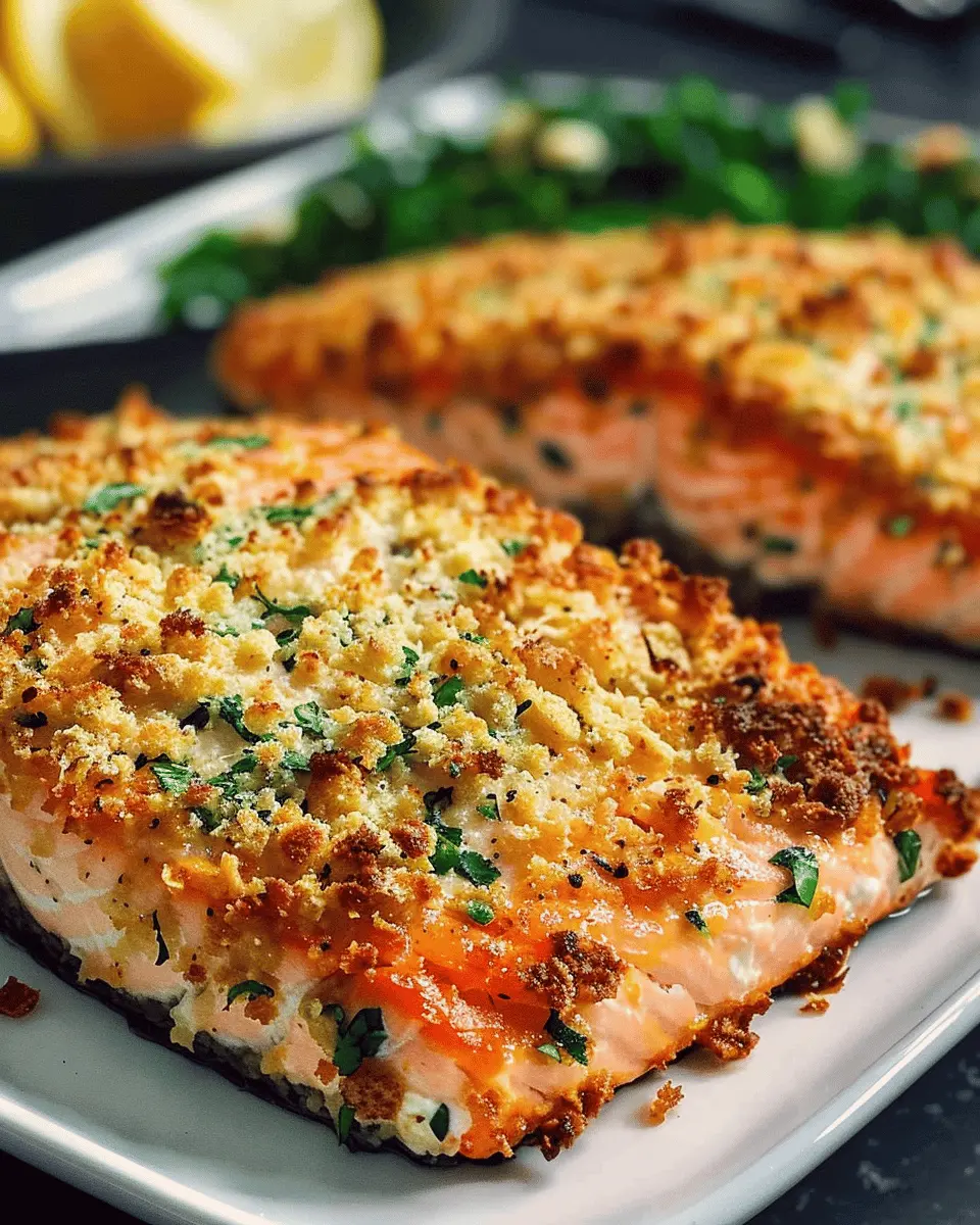 Crispy Parmesan Crusted Baked Salmon: A Deliciously Easy Delight