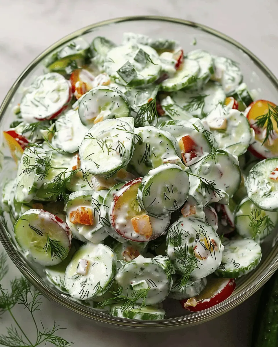 Classic Cucumber Ranch Crack Salad: Easy Turkey Bacon Delight