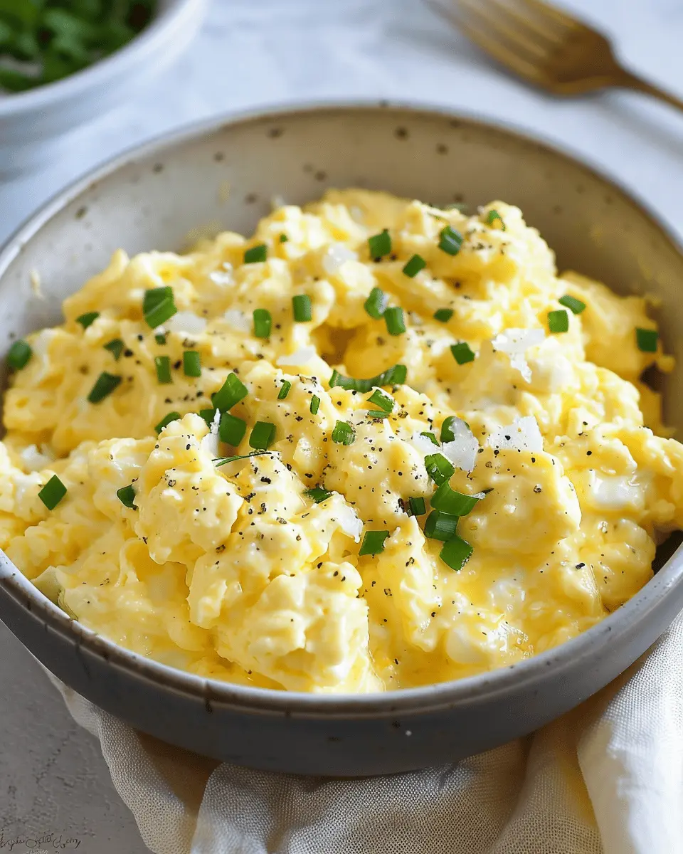 Creamy Scrambled Eggs with Turkey Bacon and Spinach Delight
