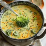 High Protein Broccoli Cheddar Soup