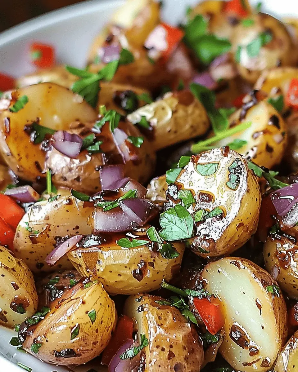 Balsamic Potato Salad with Turkey Bacon: The Best Summer Side