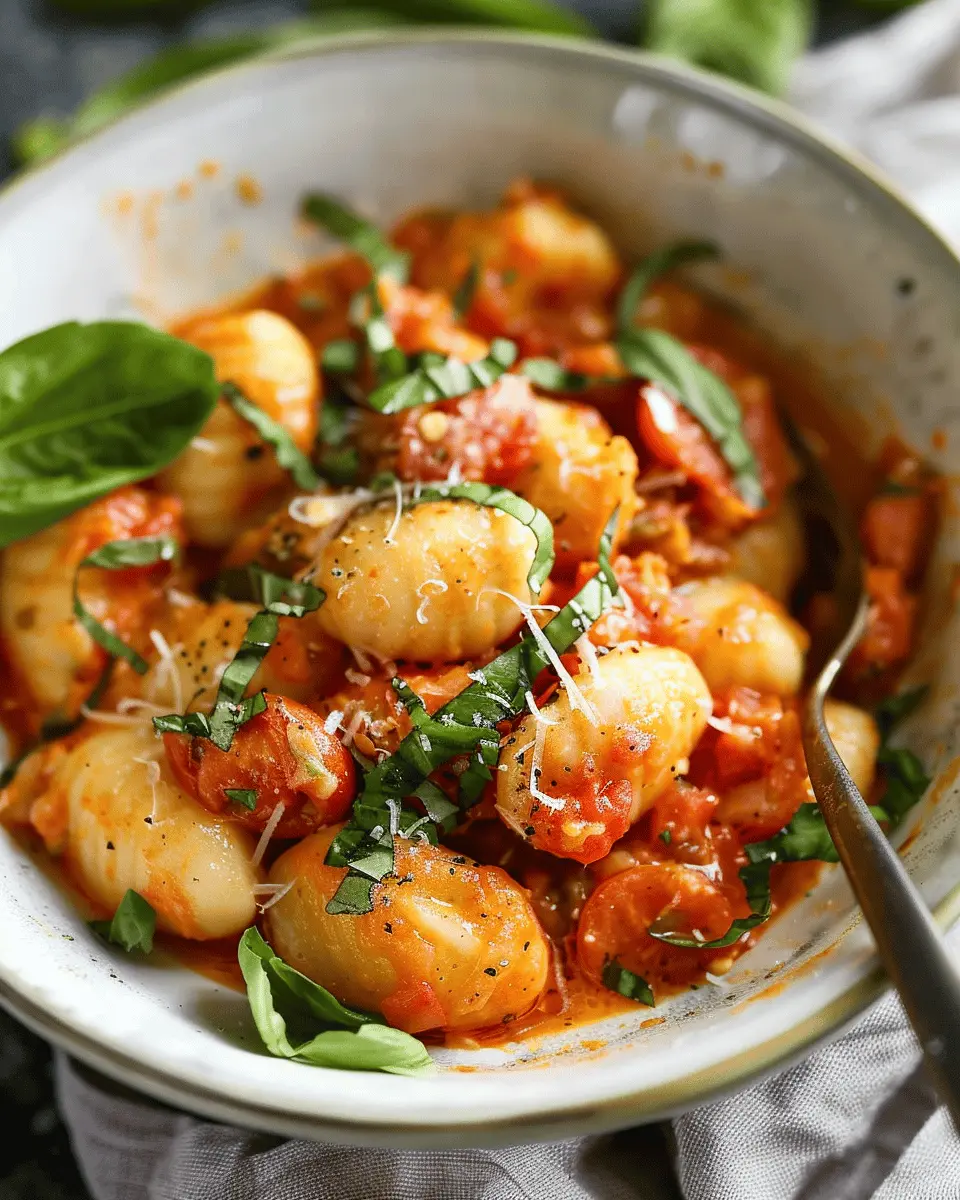 creamy roasted tomato gnocchi: a comforting and easy weeknight meal