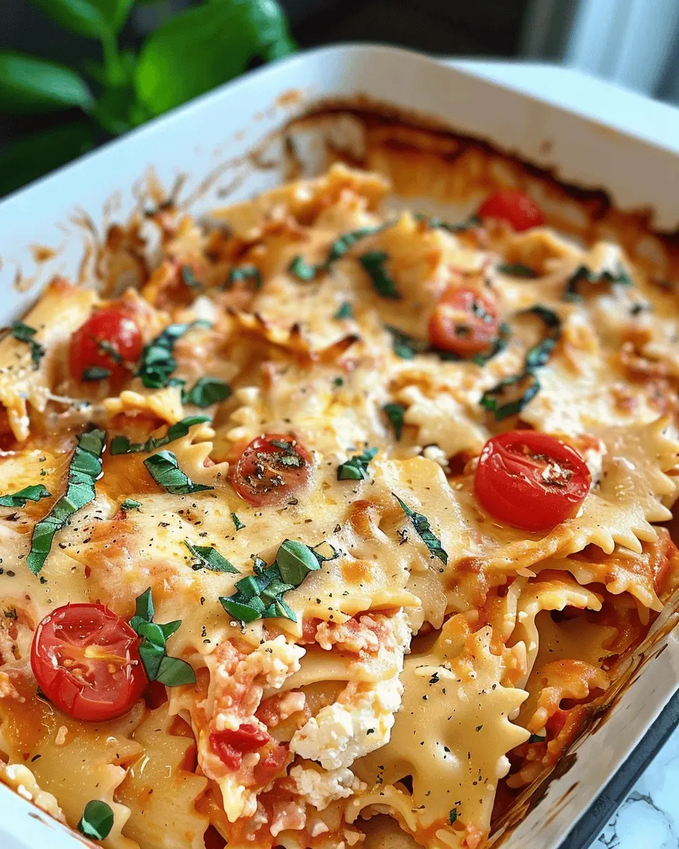 Baked Feta Pasta: Easy Vegetarian Delight for Cozy Nights