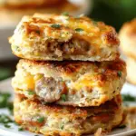 Sausage Cheese Butter Swim Biscuits