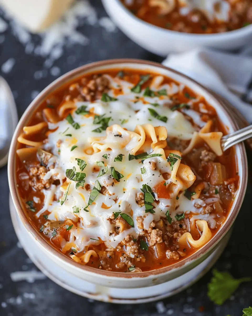 Best Lasagna Soup Recipe with Turkey Bacon and Chicken Ham Delights