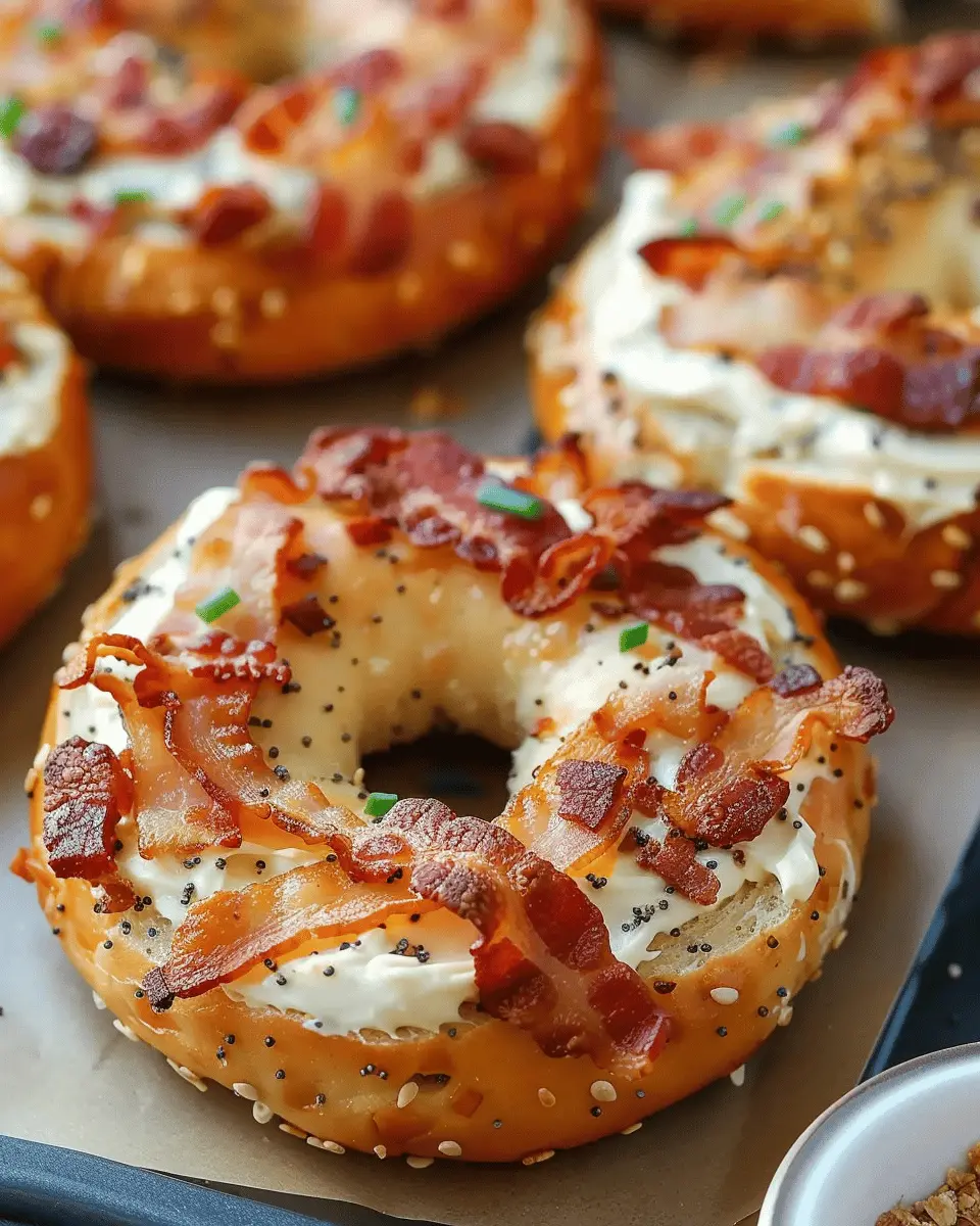 Zesty Turkey Bacon Cream Cheese Bagels for a Delicious Breakfast