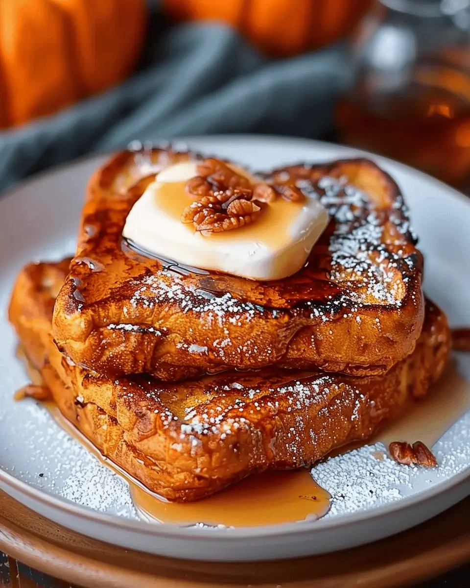 Pumpkin French Toast Breakfast: Easy Recipe with Turkey Bacon Twist