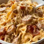 One Pot Creamy Cajun Sausage Pasta