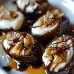 MASCARPONE STUFFED DATES WITH MAPLE DRIZZLE