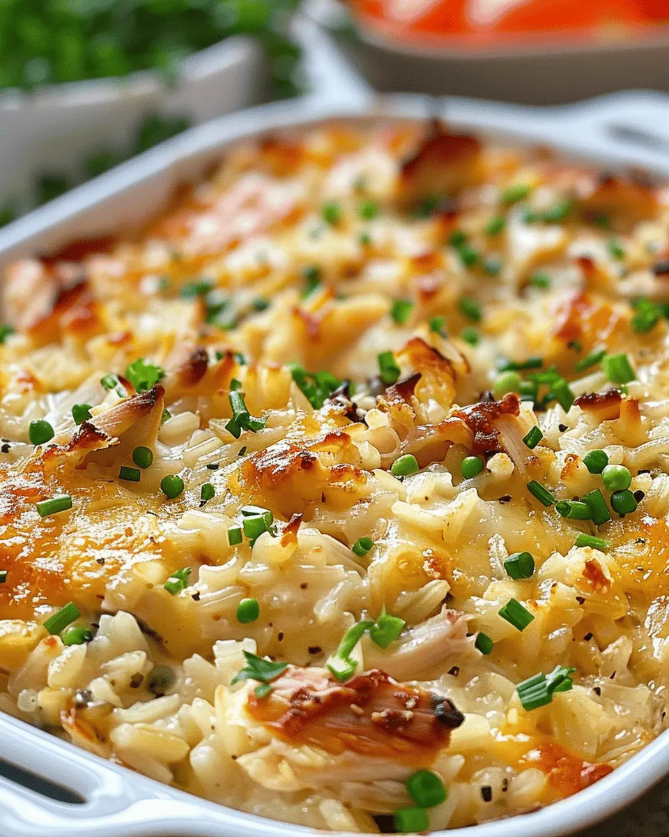 Baked Creamy Chicken and Rice Casserole: Easy Comfort Food Delight