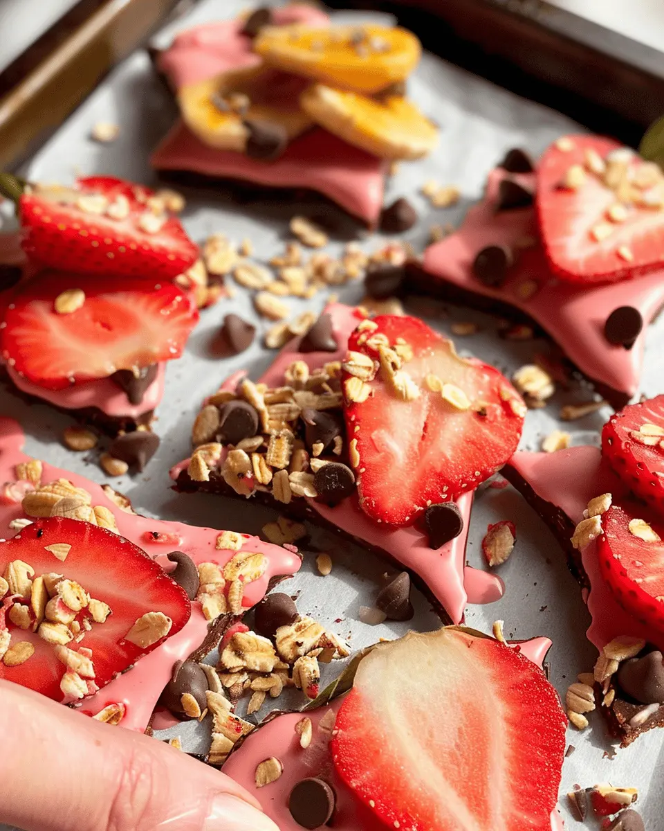 Healthy Strawberry Banana Bark: Easy 4-Ingredient Delight