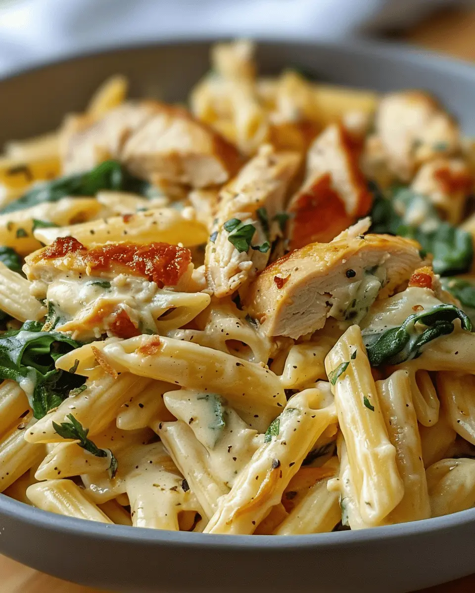 Chicken Spinach Penne: Easy and Indulgent Family Dinner Delight