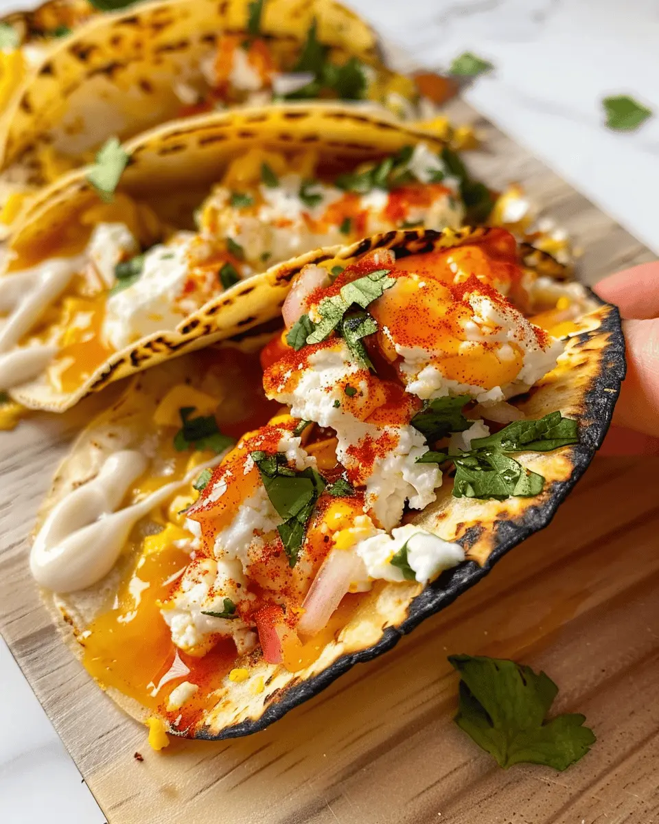 High Protein Cottage Cheese Breakfast Tacos