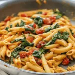 One-Pot Spinach Tomato Pasta