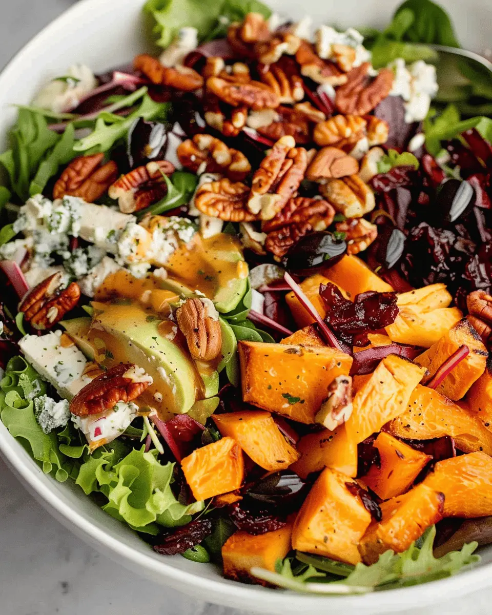 Fall Harvest Salad with Turkey Bacon and Chicken Ham Bliss