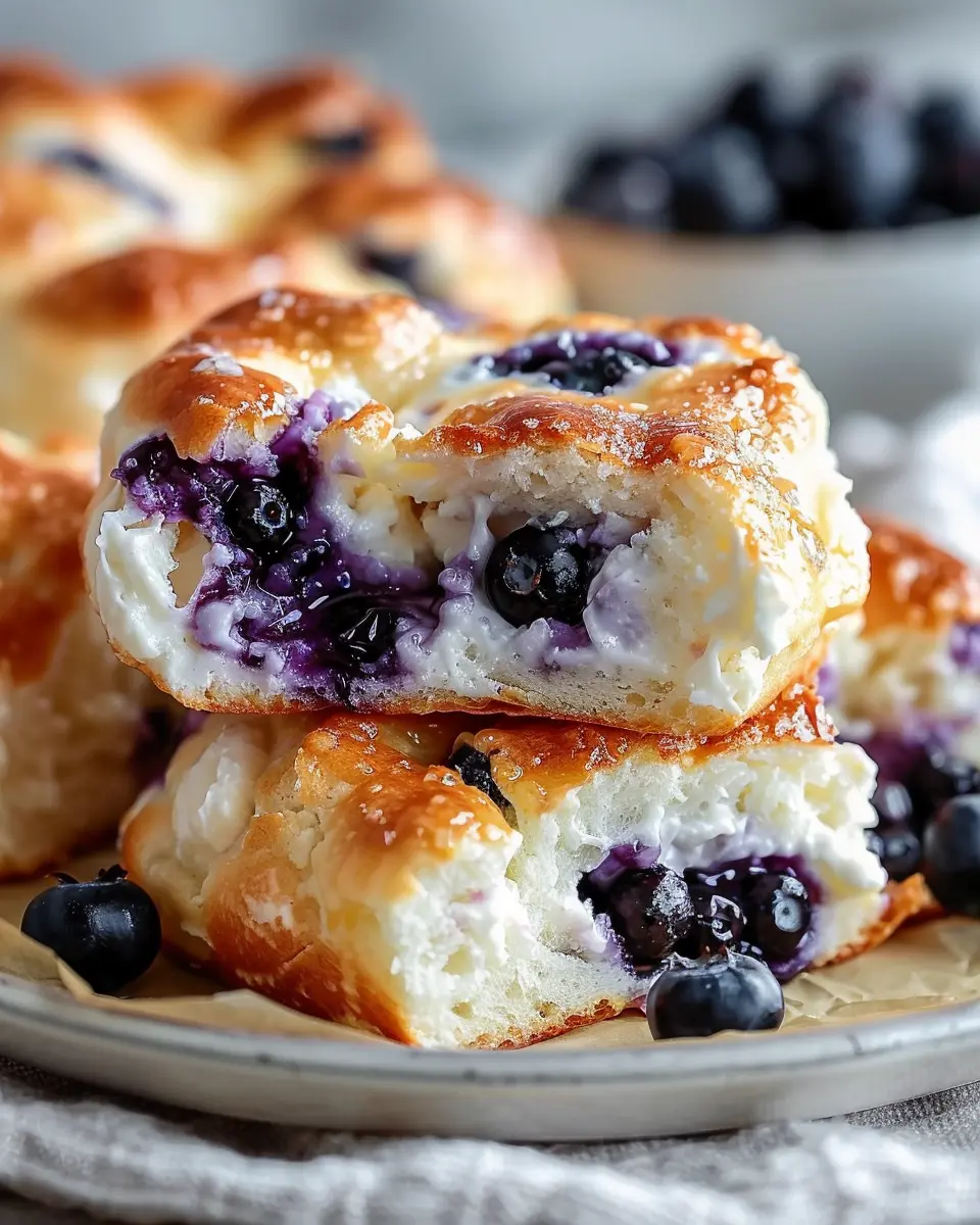 Cottage Cheese Blueberry Cloud Bread: Easy Homemade Delight