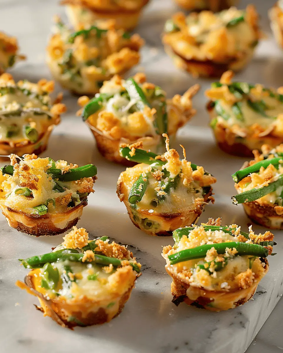 Green Bean Casserole Bites: Easy Turkey Bacon Delight