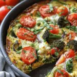High-Protein Veggie Bake with Cottage Cheese