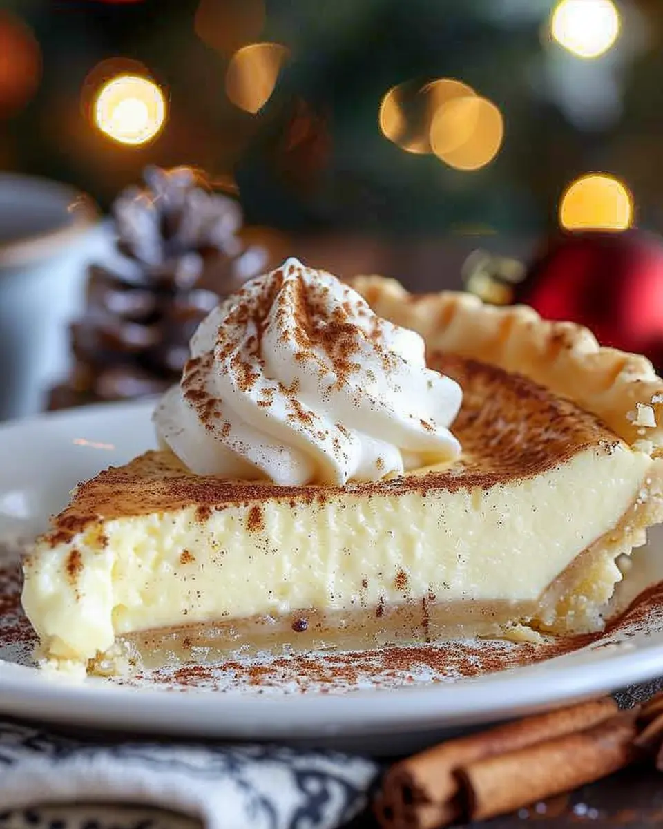 Christmas Eve Cinnamon-Vanilla Custard Pie: A Delightful Holiday Treat